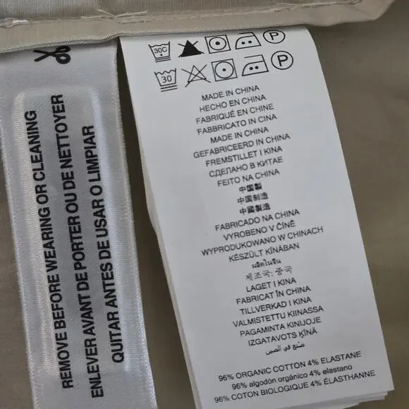 Michael Kors Khaki Gold Chain Halter Organic Stretch Cotton Midi Dress Tiered - Picture 8 of 10